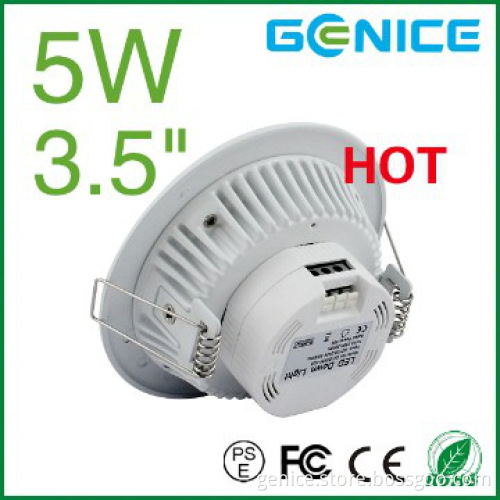 AC100-240V 3.5inch Lifud Non-isolated driver 400lm 5w Led Downlights